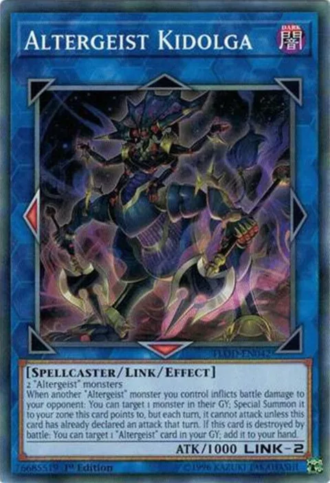 Altergeist Kidolga FLOD-EN042 1st Edition Yu-Gi-Oh card from Flames of Destruction