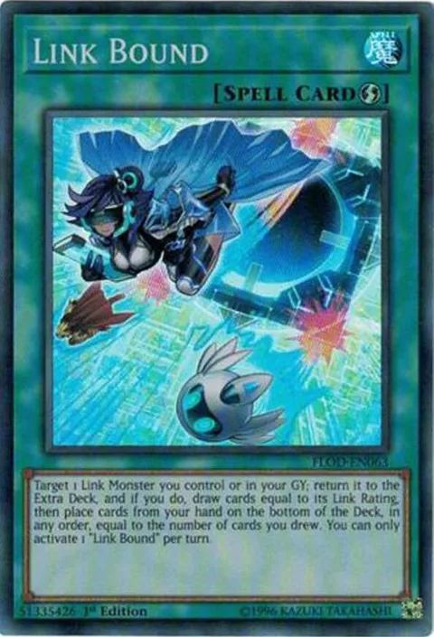 Link Bound FLOD-EN063 Unlimited Yu-Gi-Oh card from Flames of Destruction