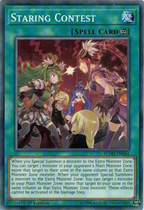 Staring Contest FLOD-EN064 Yu-Gi-Oh card from Flames of Destruction