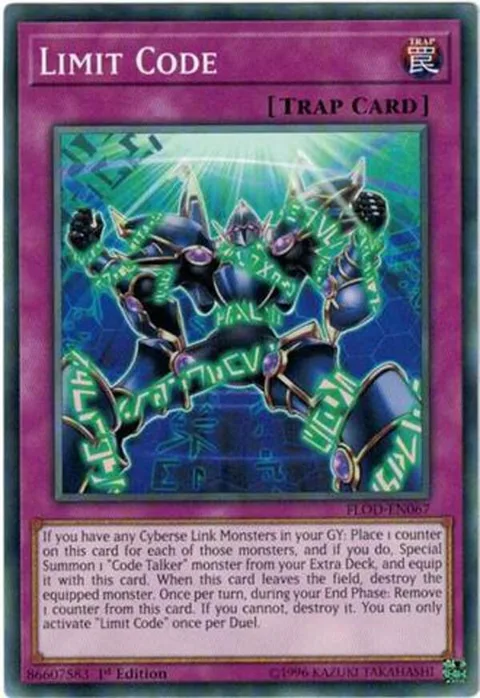 Limit Code FLOD-EN067 Unlimited Yu-Gi-Oh card from Flames of Destruction
