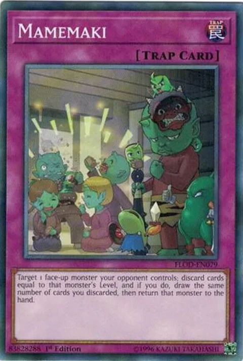 Mamemaki FLOD-EN079 Yu-Gi-Oh card from Flames of Destruction