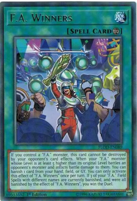 F.A. Winners FLOD-EN089 Unlimited Yu-Gi-Oh card from Flames of Destruction
