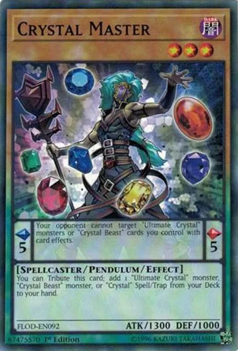 Crystal Master FLOD-EN092 Unlimited Yu-Gi-Oh card from Flames of Destruction