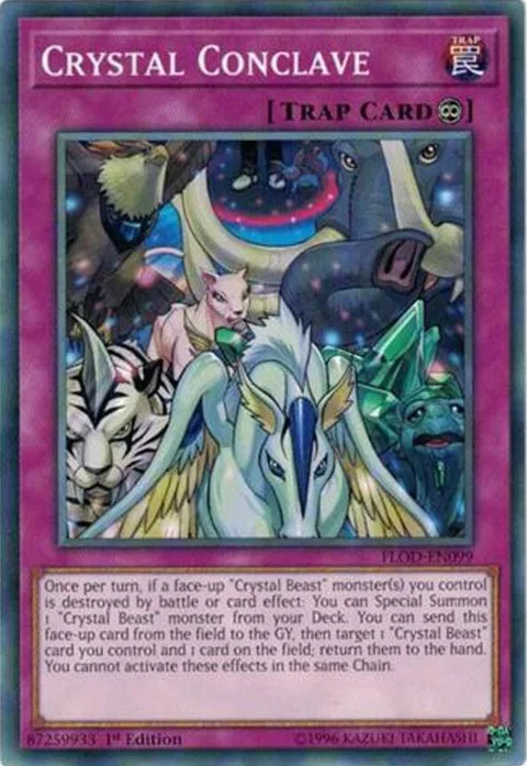Crystal Conclave FLOD-EN099 Unlimited Yu-Gi-Oh card from Flames of Destruction