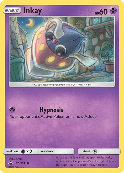 Inkay #50/131 Reverse Holofoil Pokémon card from SM - Forbidden Light