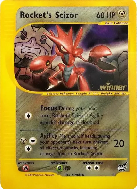 Rocket's Scizor - 4 [Winner] #004/009 Pokémon card from Best of Promos