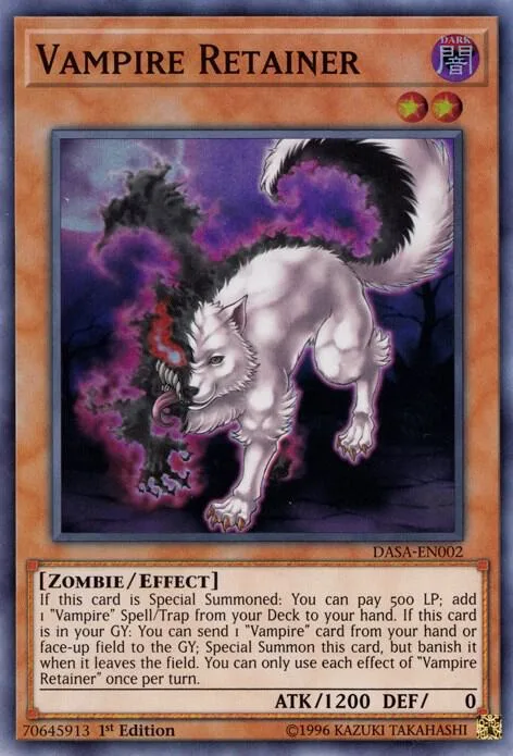 Vampire Retainer DASA-EN002 Unlimited Yu-Gi-Oh card from Dark Saviors