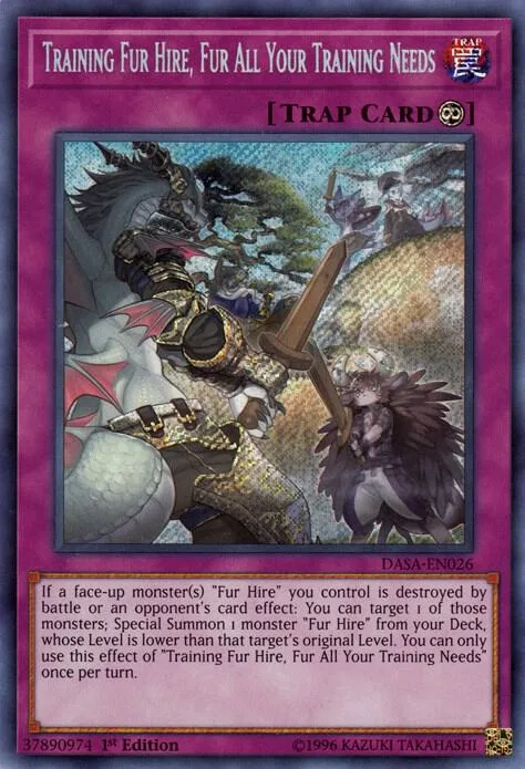 Training Fur Hire, Fur All Your Training Needs DASA-EN026 1st Edition Yu-Gi-Oh card from Dark Saviors