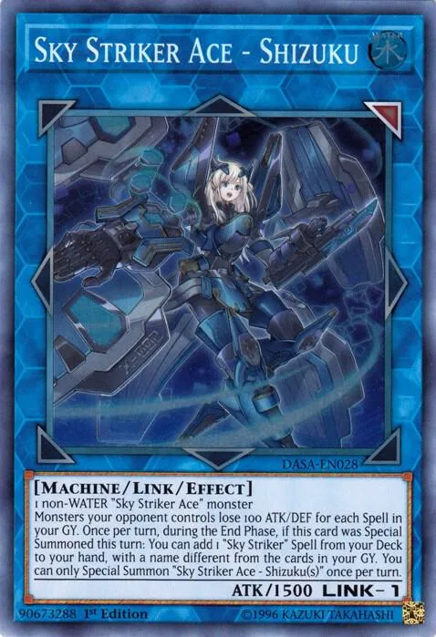 Sky Striker Ace - Shizuku DASA-EN028 Unlimited Yu-Gi-Oh card from Dark Saviors