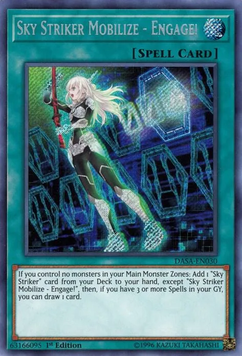Sky Striker Mobilize - Engage! DASA-EN030 1st Edition Yu-Gi-Oh card from Dark Saviors