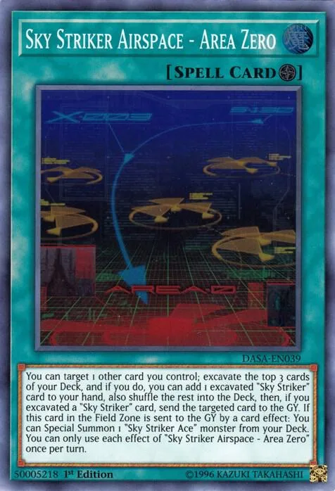 Sky Striker Airspace - Area Zero DASA-EN039 Unlimited Yu-Gi-Oh card from Dark Saviors