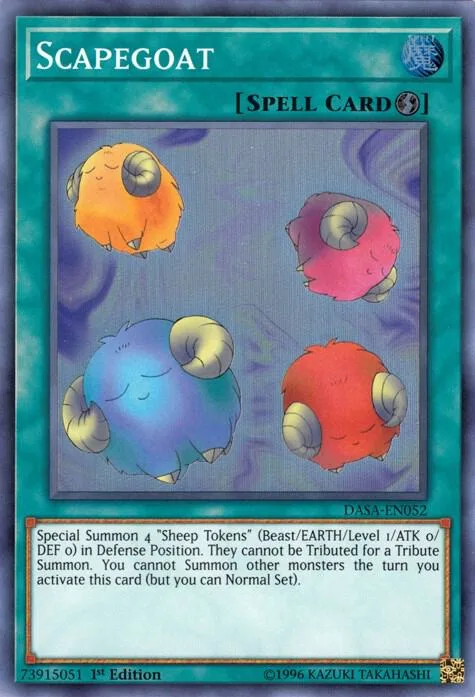 Scapegoat DASA-EN052 Yu-Gi-Oh card from Dark Saviors