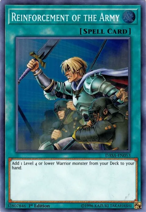 Reinforcement of the Army DASA-EN053 Yu-Gi-Oh card from Dark Saviors
