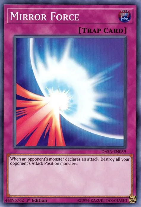 Mirror Force DASA-EN059 Unlimited Yu-Gi-Oh card from Dark Saviors