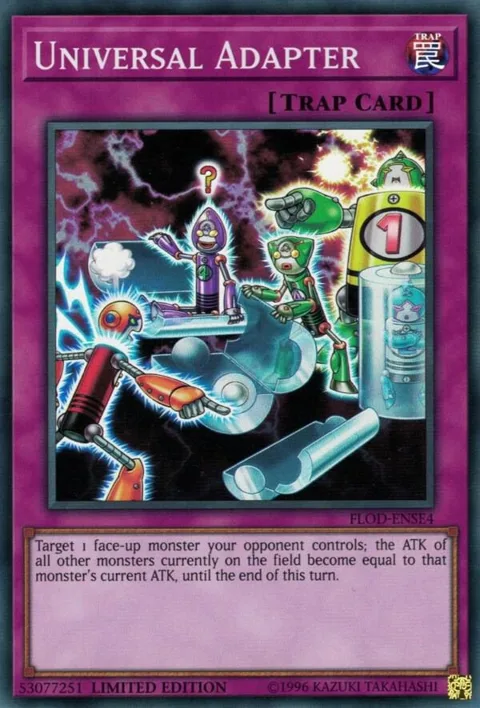 Universal Adapter FLOD-ENSE4 Yu-Gi-Oh card from Flames of Destruction
