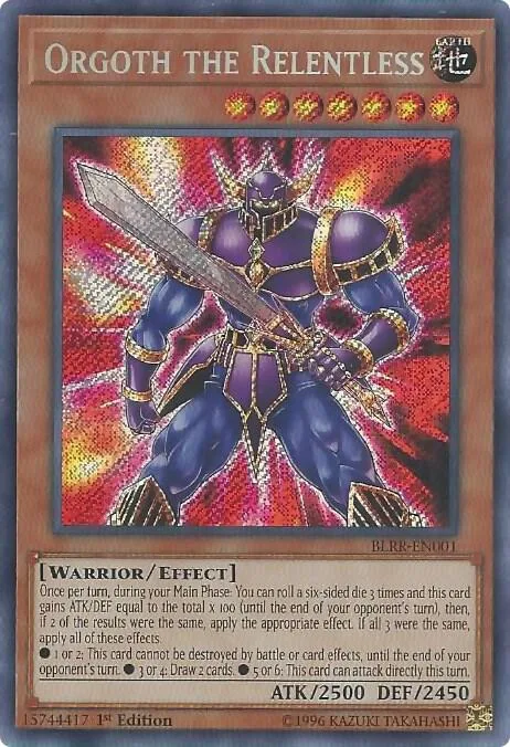 Orgoth the Relentless BLRR-EN001 Yu-Gi-Oh card from Battles of Legend: Relentless Revenge