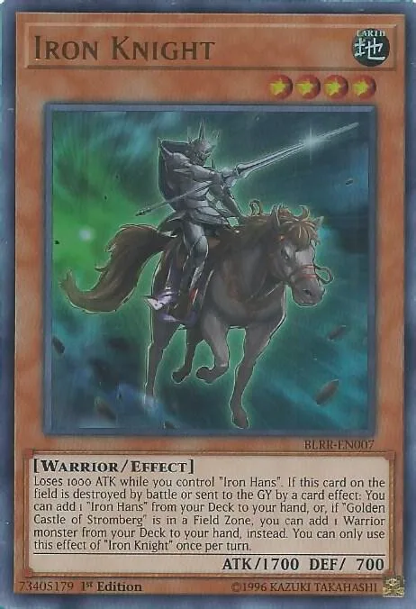 Iron Knight BLRR-EN007 Yu-Gi-Oh card from Battles of Legend: Relentless Revenge