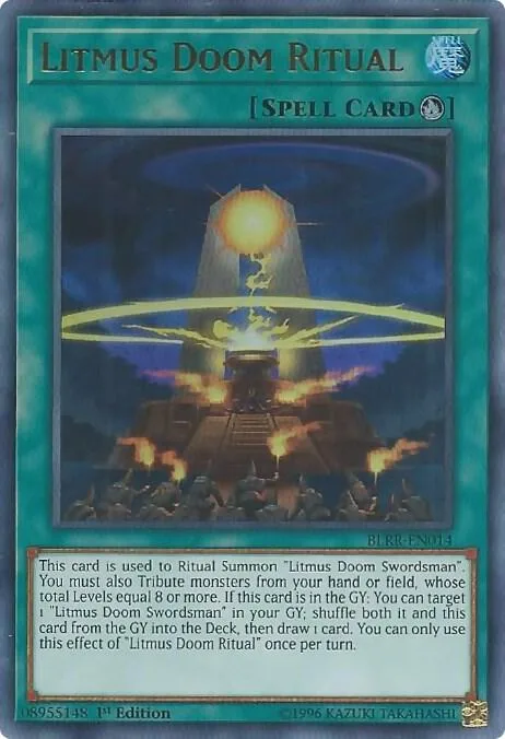 Litmus Doom Ritual BLRR-EN014 Yu-Gi-Oh card from Battles of Legend: Relentless Revenge