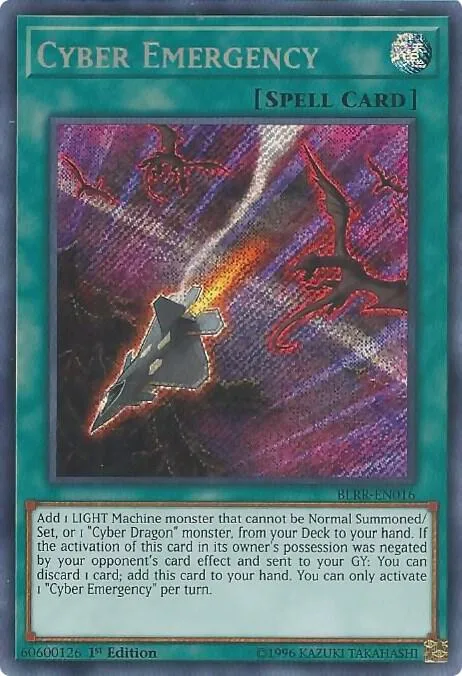 Cyber Emergency BLRR-EN016 Yu-Gi-Oh card from Battles of Legend: Relentless Revenge