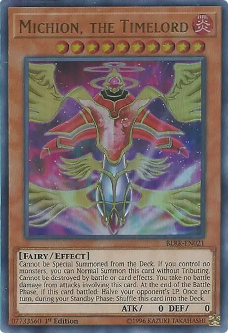 Michion, the Timelord BLRR-EN021 Yu-Gi-Oh card from Battles of Legend: Relentless Revenge