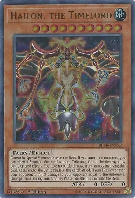 Hailon, the Timelord BLRR-EN022 Yu-Gi-Oh card from Battles of Legend: Relentless Revenge