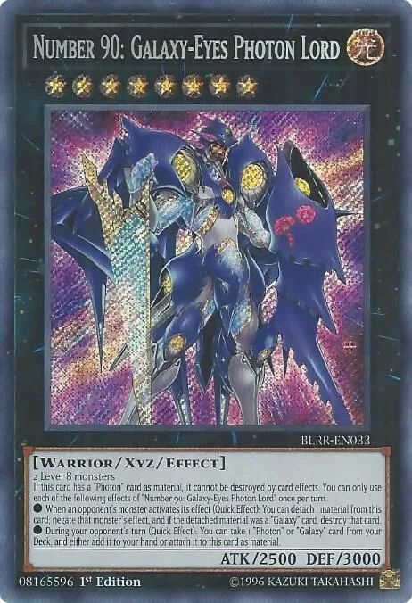 Number 90: Galaxy-Eyes Photon Lord BLRR-EN033 Yu-Gi-Oh card from Battles of Legend: Relentless Revenge