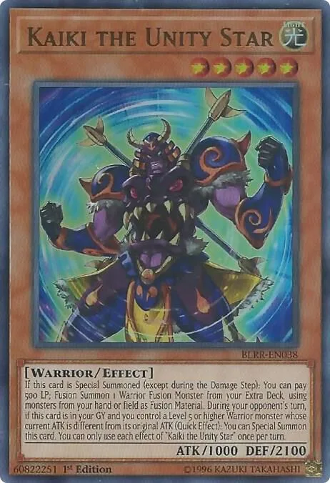 Kaiki the Unity Star BLRR-EN038 Yu-Gi-Oh card from Battles of Legend: Relentless Revenge