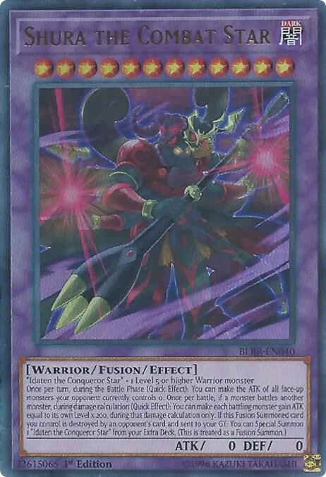 Shura the Combat Star BLRR-EN040 Yu-Gi-Oh card from Battles of Legend: Relentless Revenge