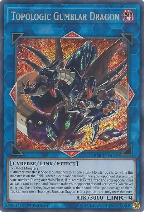 Topologic Gumblar Dragon BLRR-EN043 Yu-Gi-Oh card from Battles of Legend: Relentless Revenge