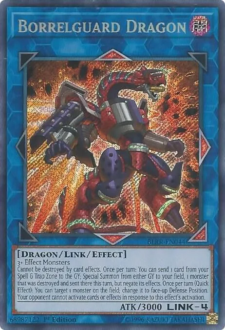 Borrelguard Dragon BLRR-EN044 Yu-Gi-Oh card from Battles of Legend: Relentless Revenge