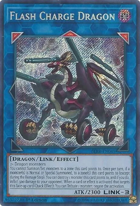 Flash Charge Dragon BLRR-EN045 Yu-Gi-Oh card from Battles of Legend: Relentless Revenge