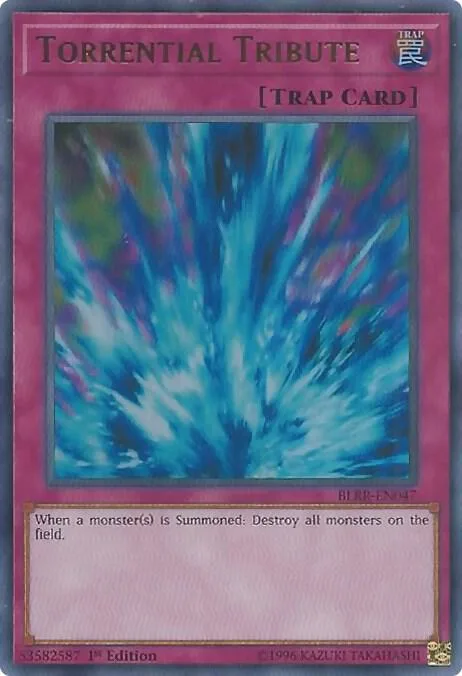 Torrential Tribute BLRR-EN047 Yu-Gi-Oh card from Battles of Legend: Relentless Revenge