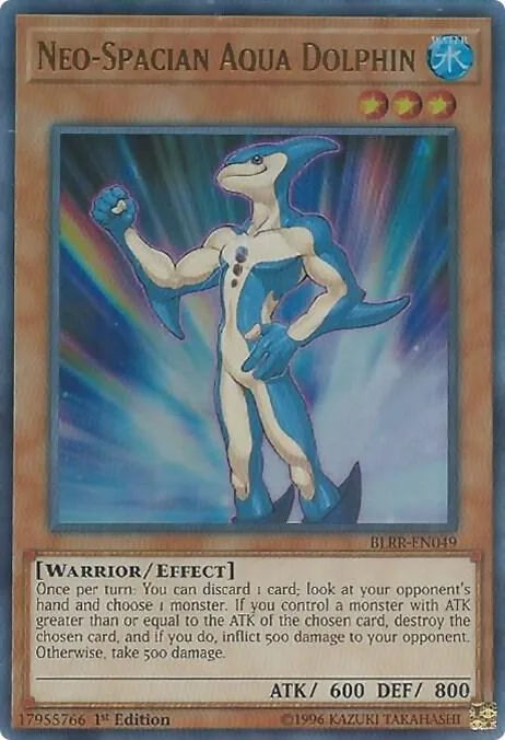 Neo-Spacian Aqua Dolphin BLRR-EN049 Yu-Gi-Oh card from Battles of Legend: Relentless Revenge