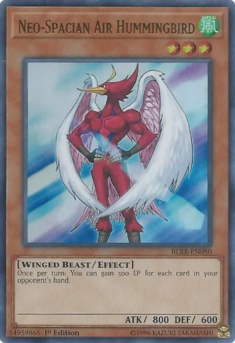 Neo-Spacian Air Hummingbird BLRR-EN050 Yu-Gi-Oh card from Battles of Legend: Relentless Revenge