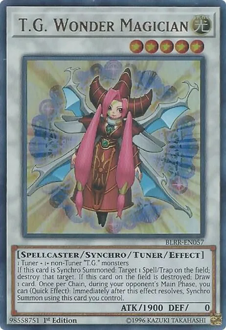 T.G. Wonder Magician BLRR-EN057 Yu-Gi-Oh card from Battles of Legend: Relentless Revenge