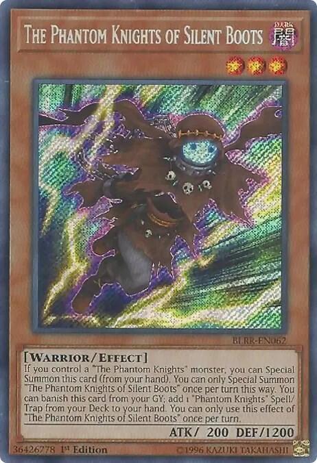 The Phantom Knights of Silent Boots BLRR-EN062 Yu-Gi-Oh card from Battles of Legend: Relentless Revenge