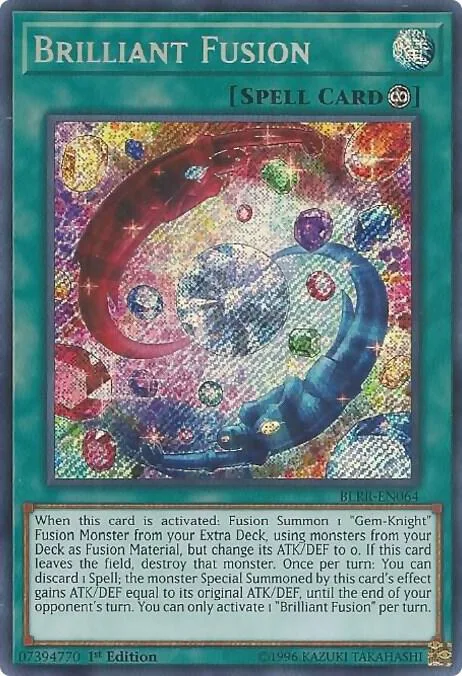 Brilliant Fusion BLRR-EN064 Yu-Gi-Oh card from Battles of Legend: Relentless Revenge