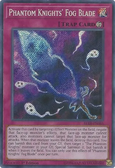 Phantom Knights' Fog Blade BLRR-EN065 Yu-Gi-Oh card from Battles of Legend: Relentless Revenge