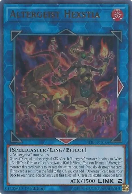 Altergeist Hexstia BLRR-EN066 Yu-Gi-Oh card from Battles of Legend: Relentless Revenge