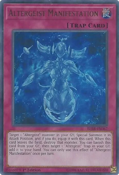 Altergeist Manifestation BLRR-EN067 Yu-Gi-Oh card from Battles of Legend: Relentless Revenge