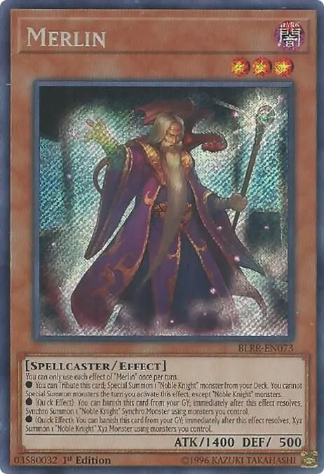 Merlin BLRR-EN073 Yu-Gi-Oh card from Battles of Legend: Relentless Revenge
