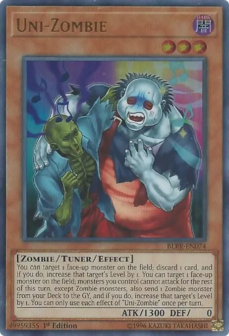 Uni-Zombie BLRR-EN074 Yu-Gi-Oh card from Battles of Legend: Relentless Revenge