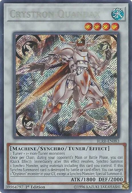 Crystron Quandax BLRR-EN083 Yu-Gi-Oh card from Battles of Legend: Relentless Revenge