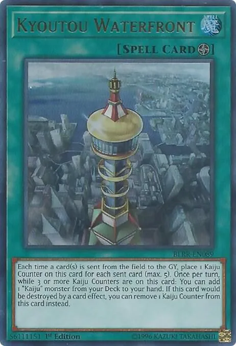 Kyoutou Waterfront BLRR-EN089 Yu-Gi-Oh card from Battles of Legend: Relentless Revenge