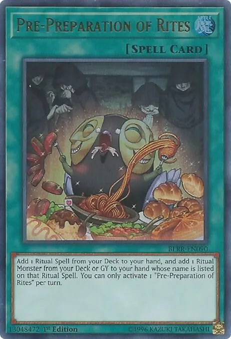 Pre-Preparation of Rites BLRR-EN090 Yu-Gi-Oh card from Battles of Legend: Relentless Revenge
