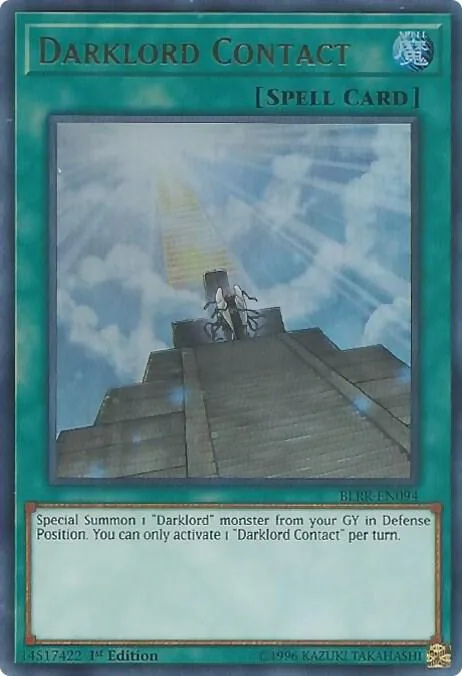 Darklord Contact BLRR-EN094 Yu-Gi-Oh card from Battles of Legend: Relentless Revenge