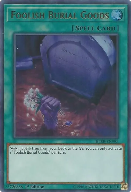 Foolish Burial Goods BLRR-EN095 Yu-Gi-Oh card from Battles of Legend: Relentless Revenge