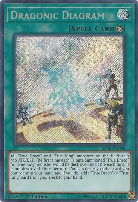 Dragonic Diagram BLRR-EN096 Yu-Gi-Oh card from Battles of Legend: Relentless Revenge