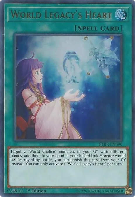 World Legacy's Heart BLRR-EN099 Yu-Gi-Oh card from Battles of Legend: Relentless Revenge