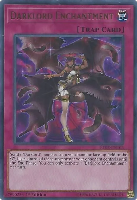 Darklord Enchantment BLRR-EN103 Yu-Gi-Oh card from Battles of Legend: Relentless Revenge